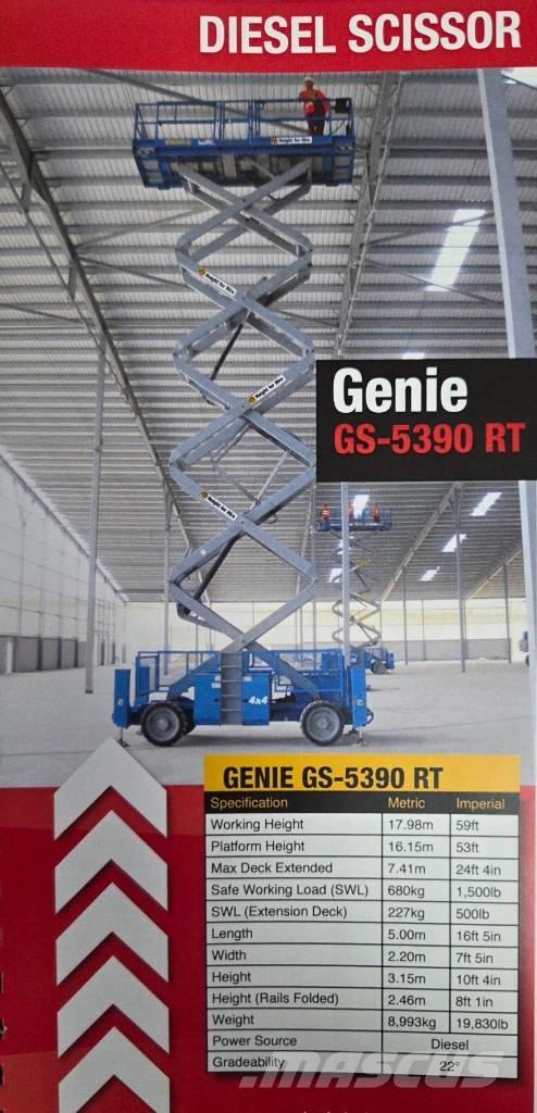 Genie GS 5390 RT Makazaste platforme