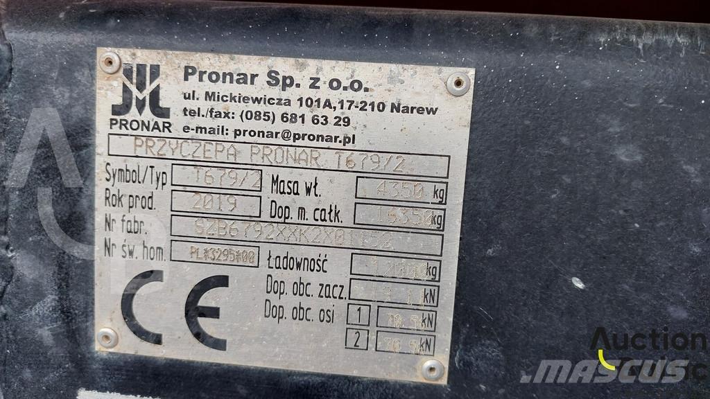 Pronar T 679/2 Kiperi prikolice