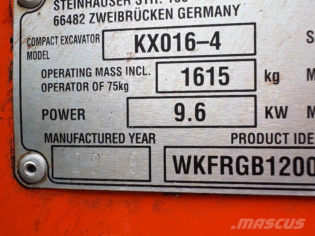 Kubota KX 016-4 Mini bageri < 7t