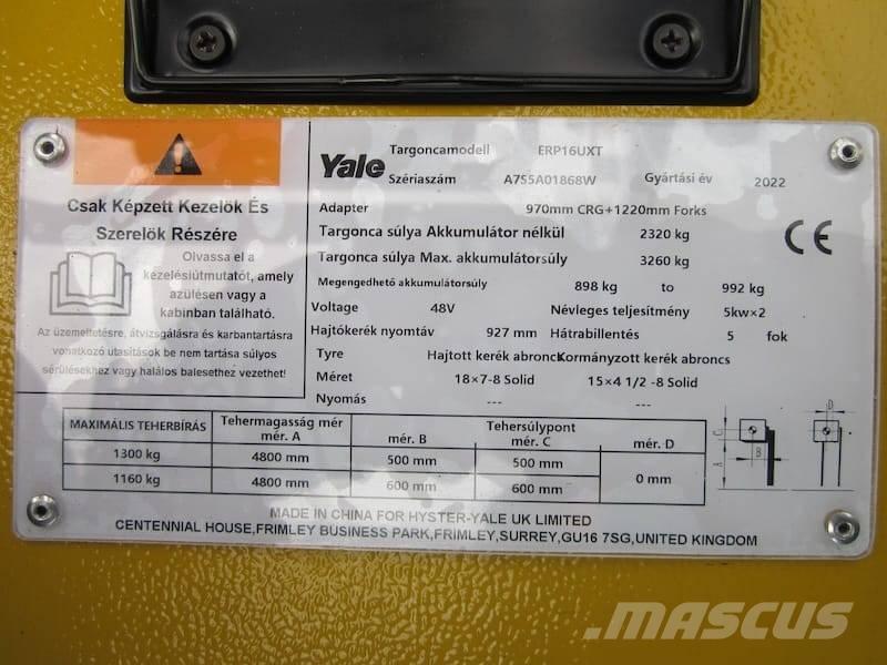 Yale ERP 16 UXT Električni viljuškari