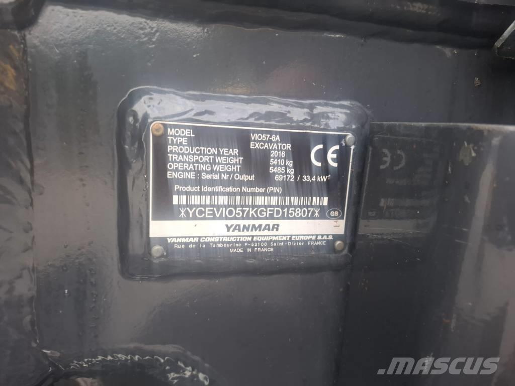 Yanmar vio 57-6A Mini bageri < 7t