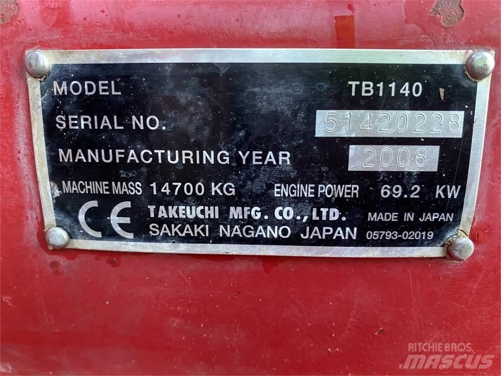 Takeuchi TB1140 Bageri guseničari