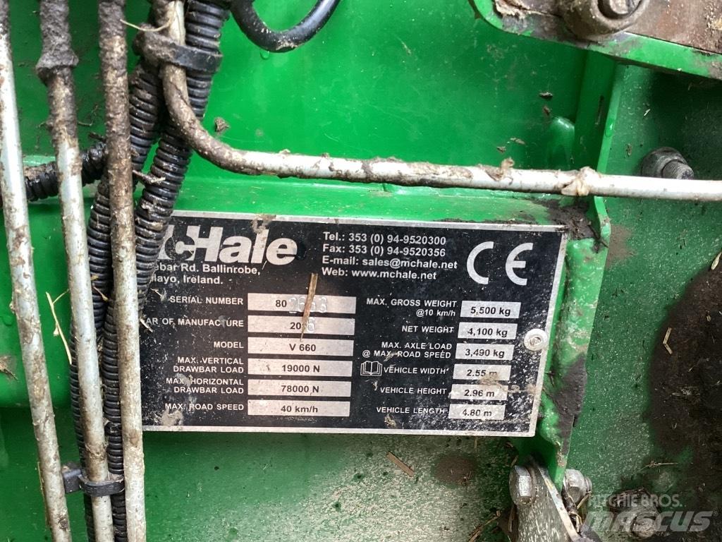 McHale V 660 Prese/balirke za rolo bale