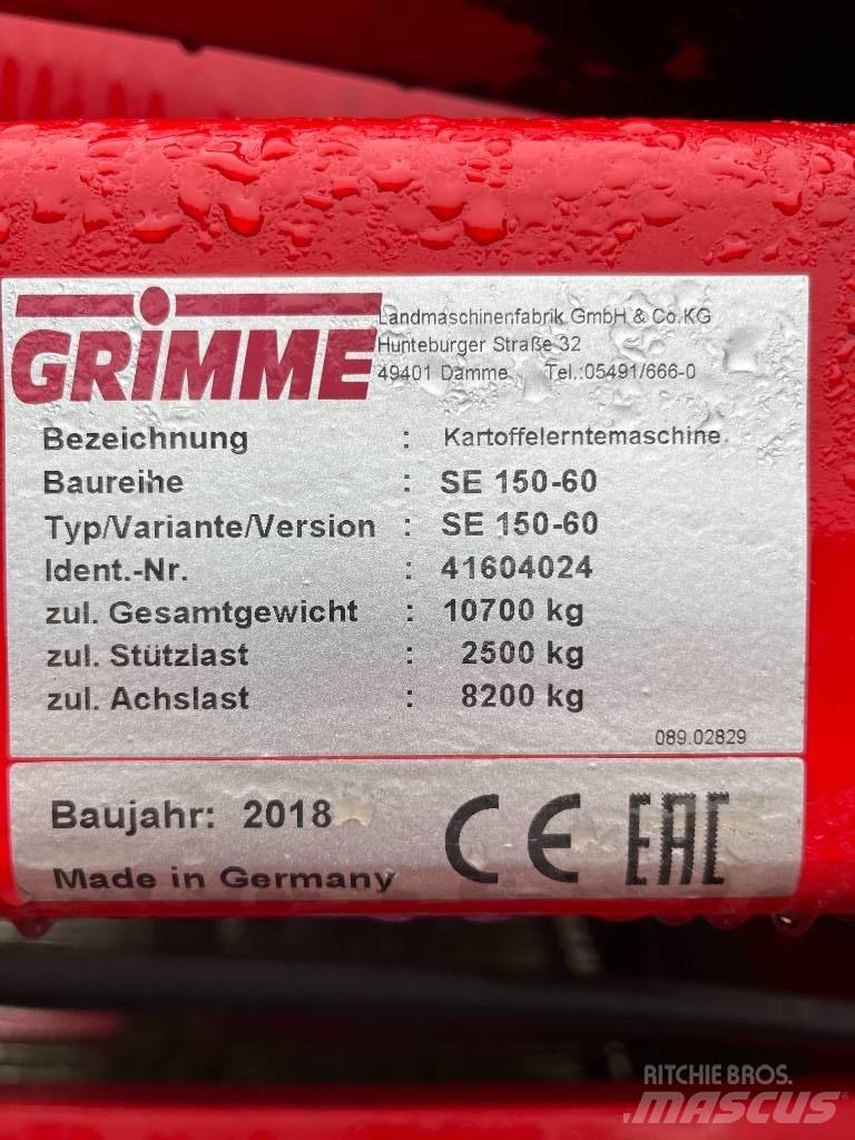 Grimme SE 150-60 NB Kombajni i kopači za krompir