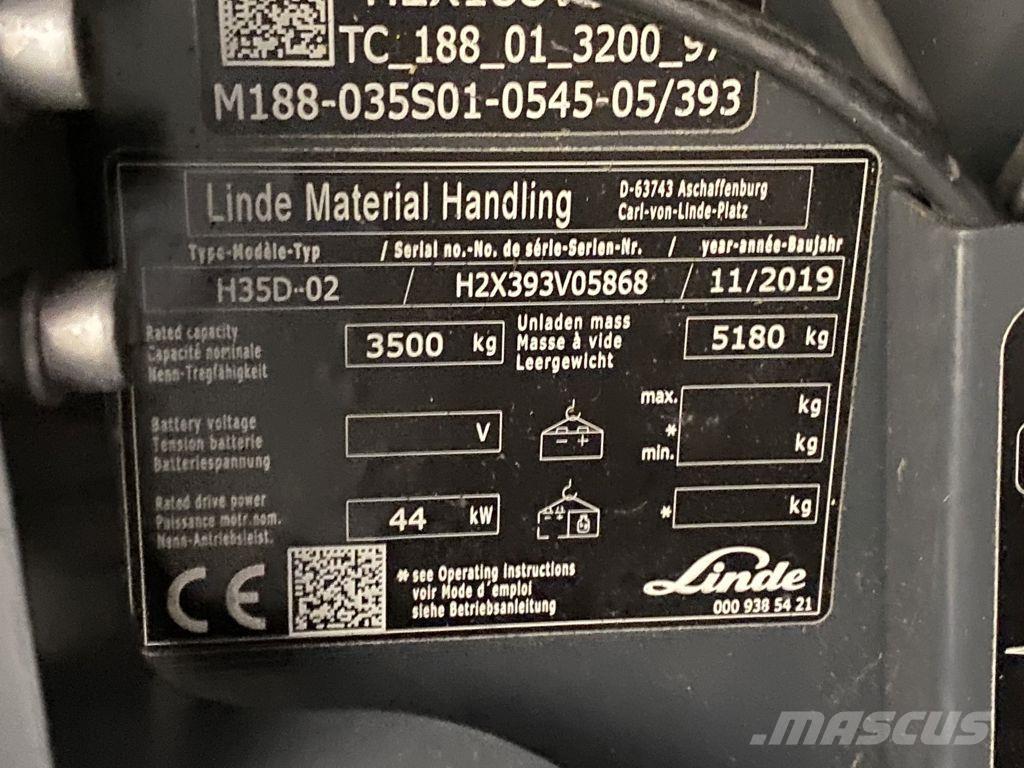Linde H35D-02 Dizelski viljuškari