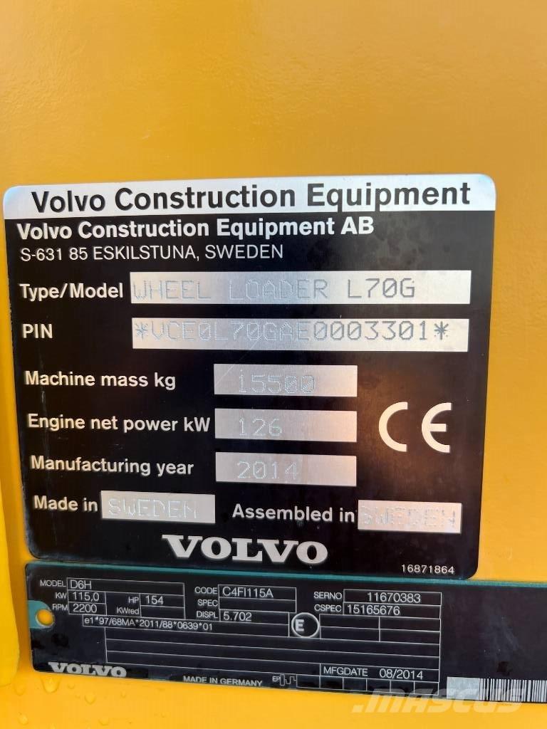 Volvo L 70 G Utovarivači na točkove