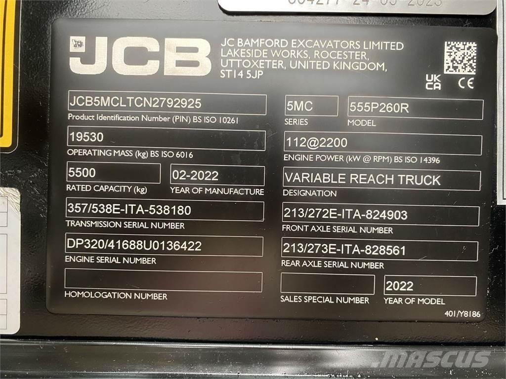JCB 555-260R Teleskopski viljuškari