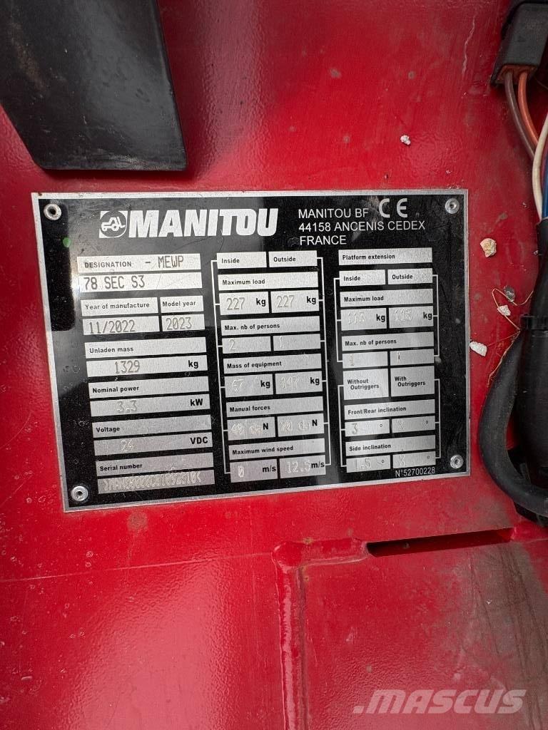 Manitou 78 SEC Makazaste platforme