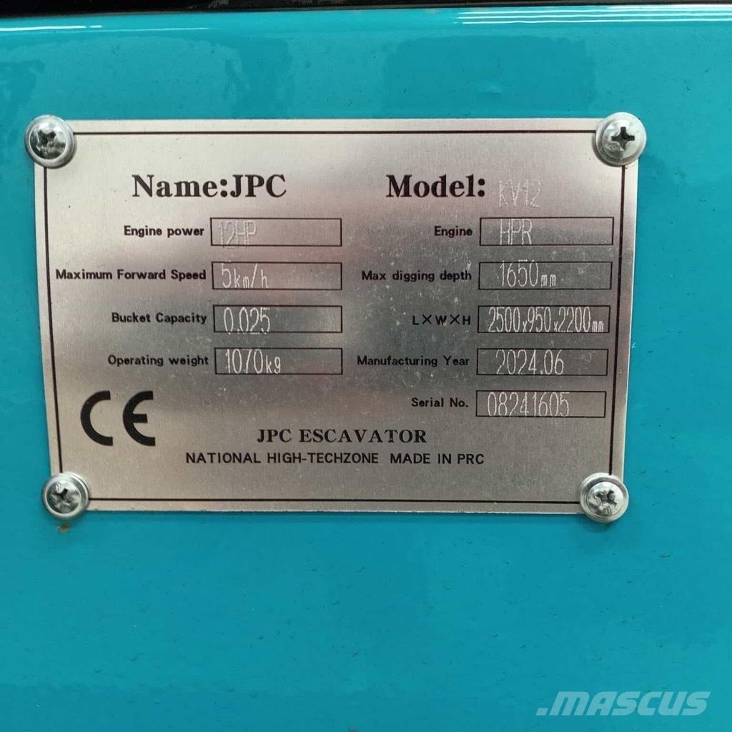 JPC KV 12 Mini bageri < 7t