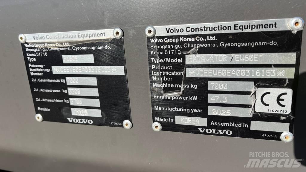 Volvo EW60E Bageri točkaši