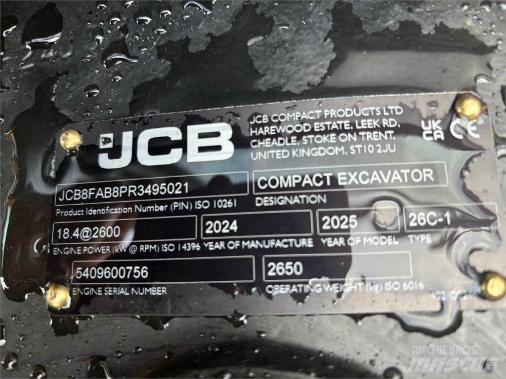 JCB 26C-1 Mini bageri < 7t