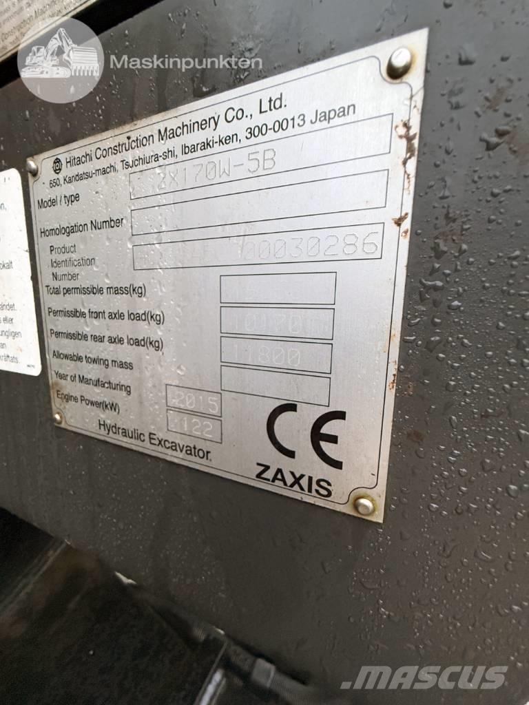 Hitachi ZX 170 W-5 B Bageri točkaši