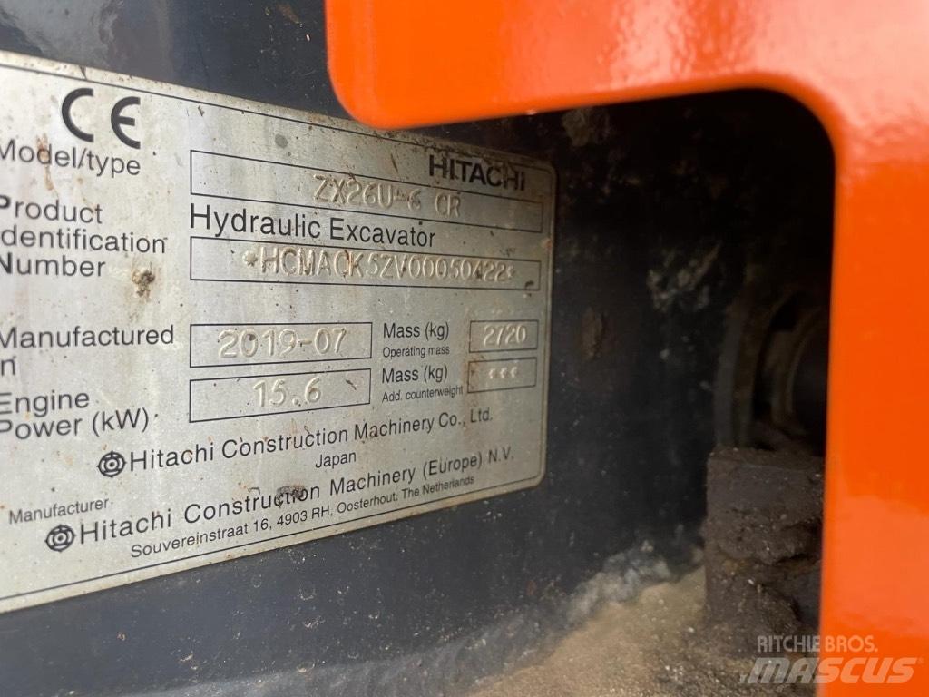Hitachi ZX 26 U-6 Mini bageri < 7t