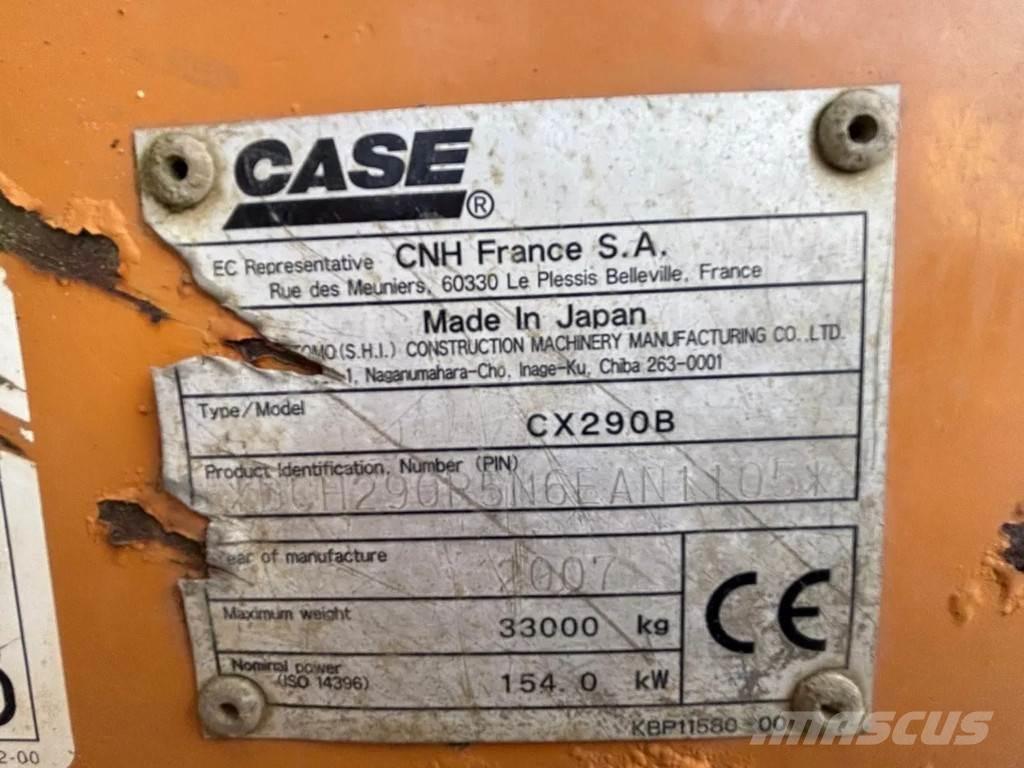 CASE CX290B Bageri guseničari