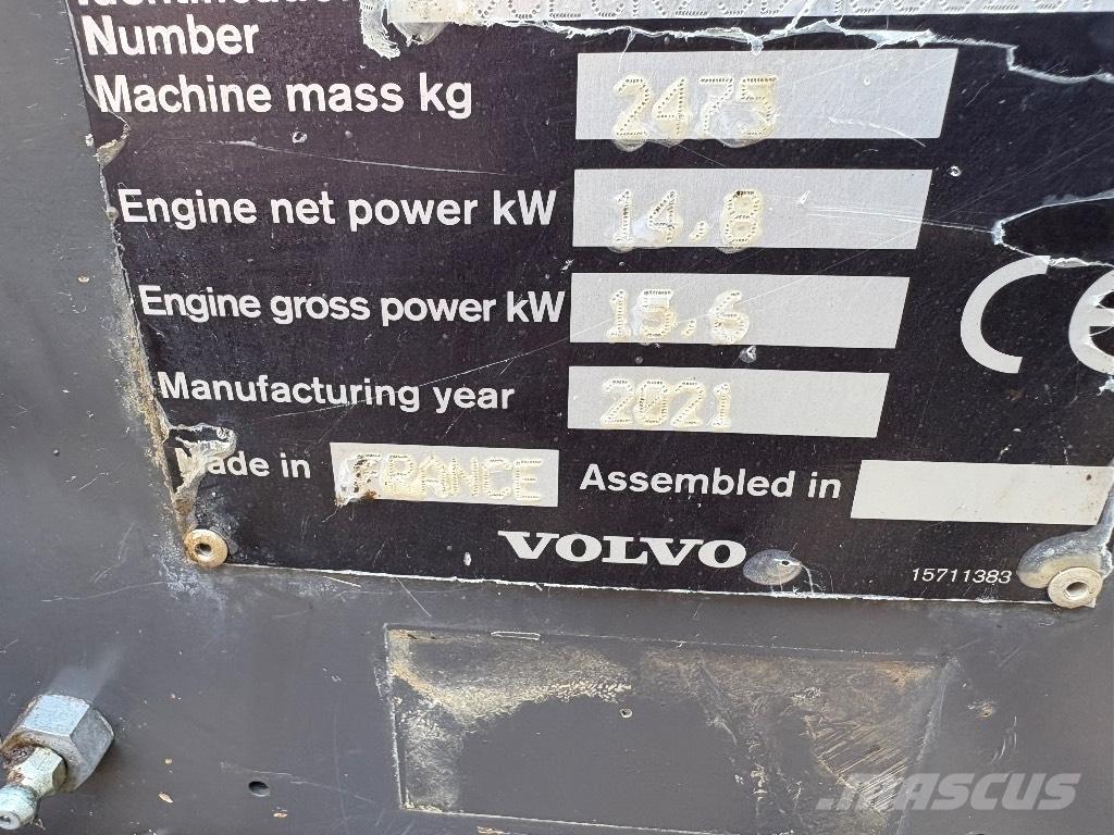 Volvo ECR 25 D Mini bageri < 7t