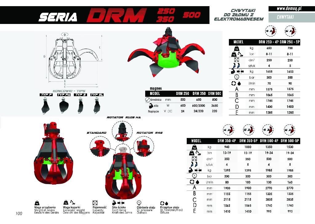 DEMOQ DRM250-5P Grabulje