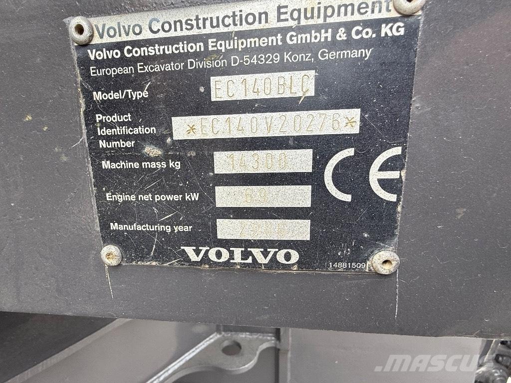 Volvo EC 140 B Bageri guseničari