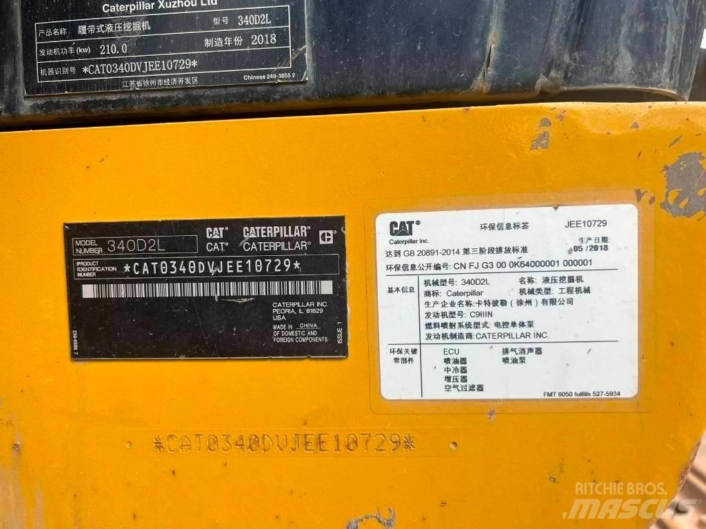 CAT 340D2L Bageri guseničari