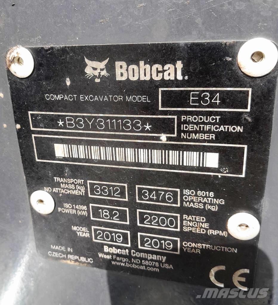 Bobcat E34 Mini bageri < 7t