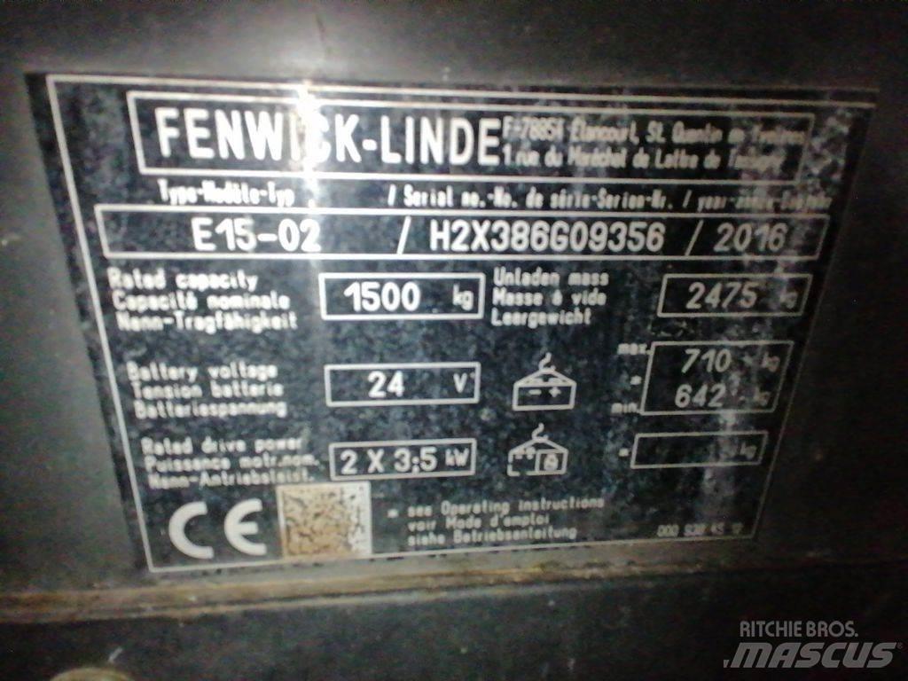 Linde E15-02 Električni viljuškari