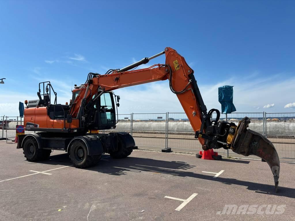 Doosan DX 160 W Bageri točkaši