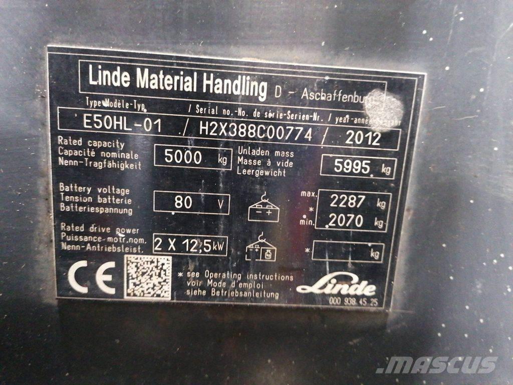 Linde E50HL-01 Električni viljuškari