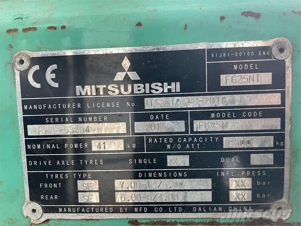 Mitsubishi FG25T Plinski viljuškari