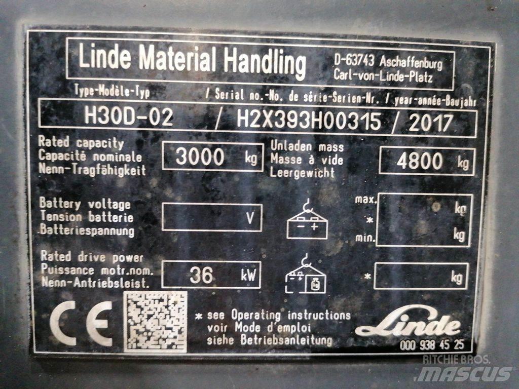 Linde H30D-02 Dizelski viljuškari