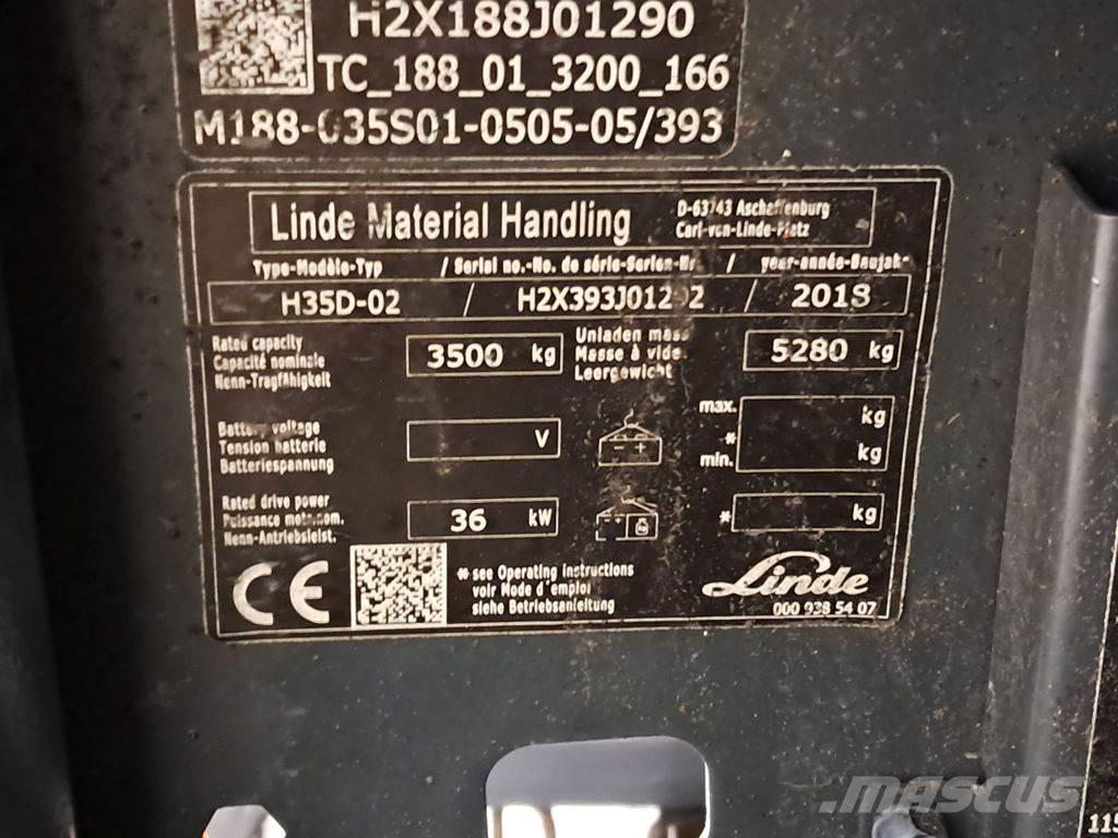 Linde H35D-02 Dizelski viljuškari