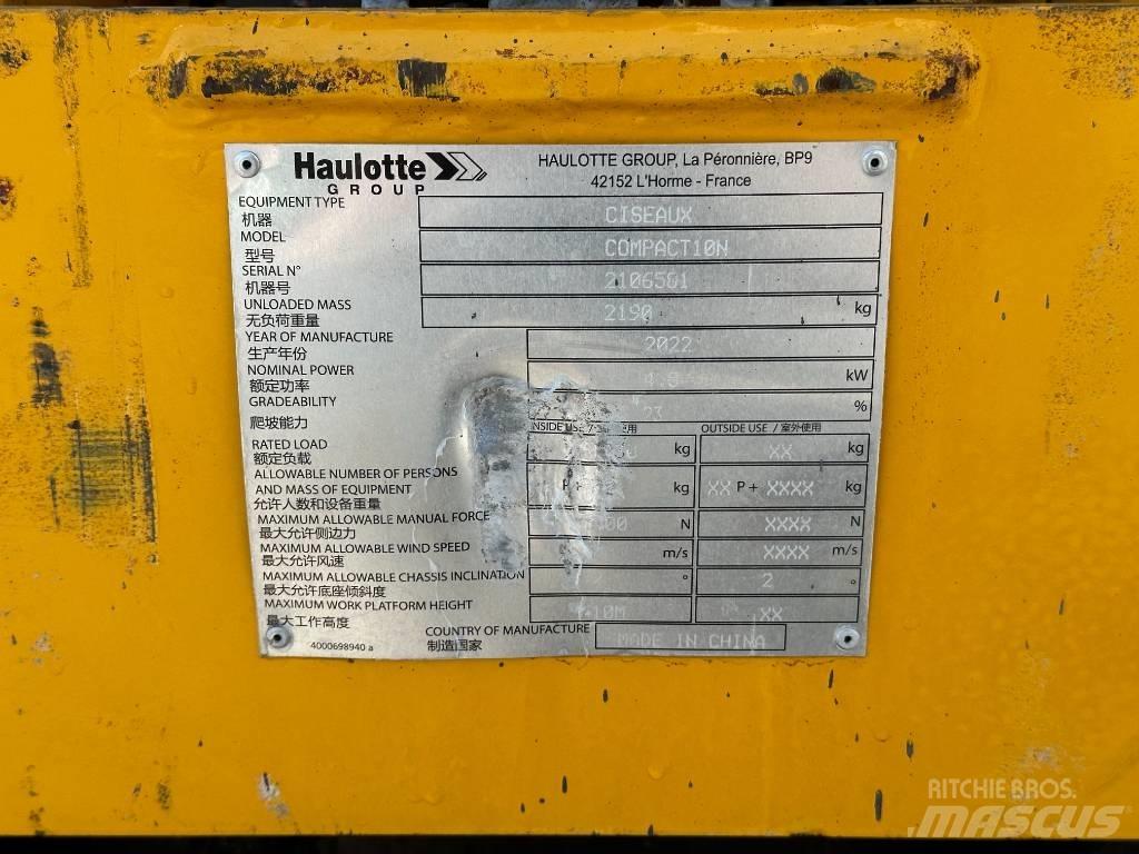 Haulotte COMPACT 10N Makazaste platforme