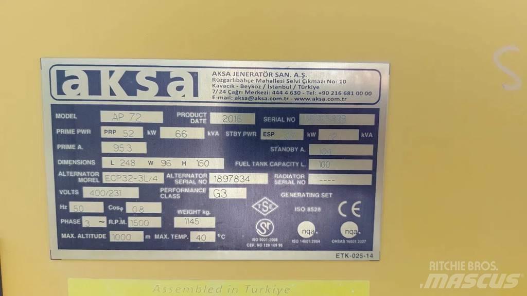 Perkins Aksa AP72 Ostali generatori