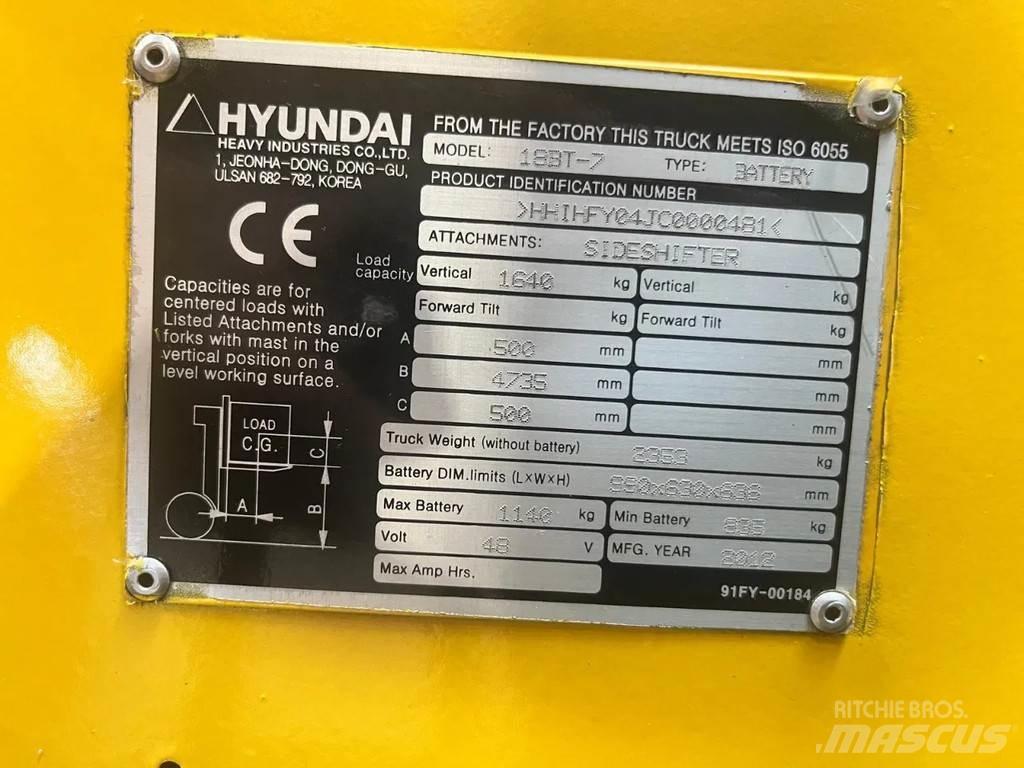 Hyundai 18BT-7 Električni viljuškari