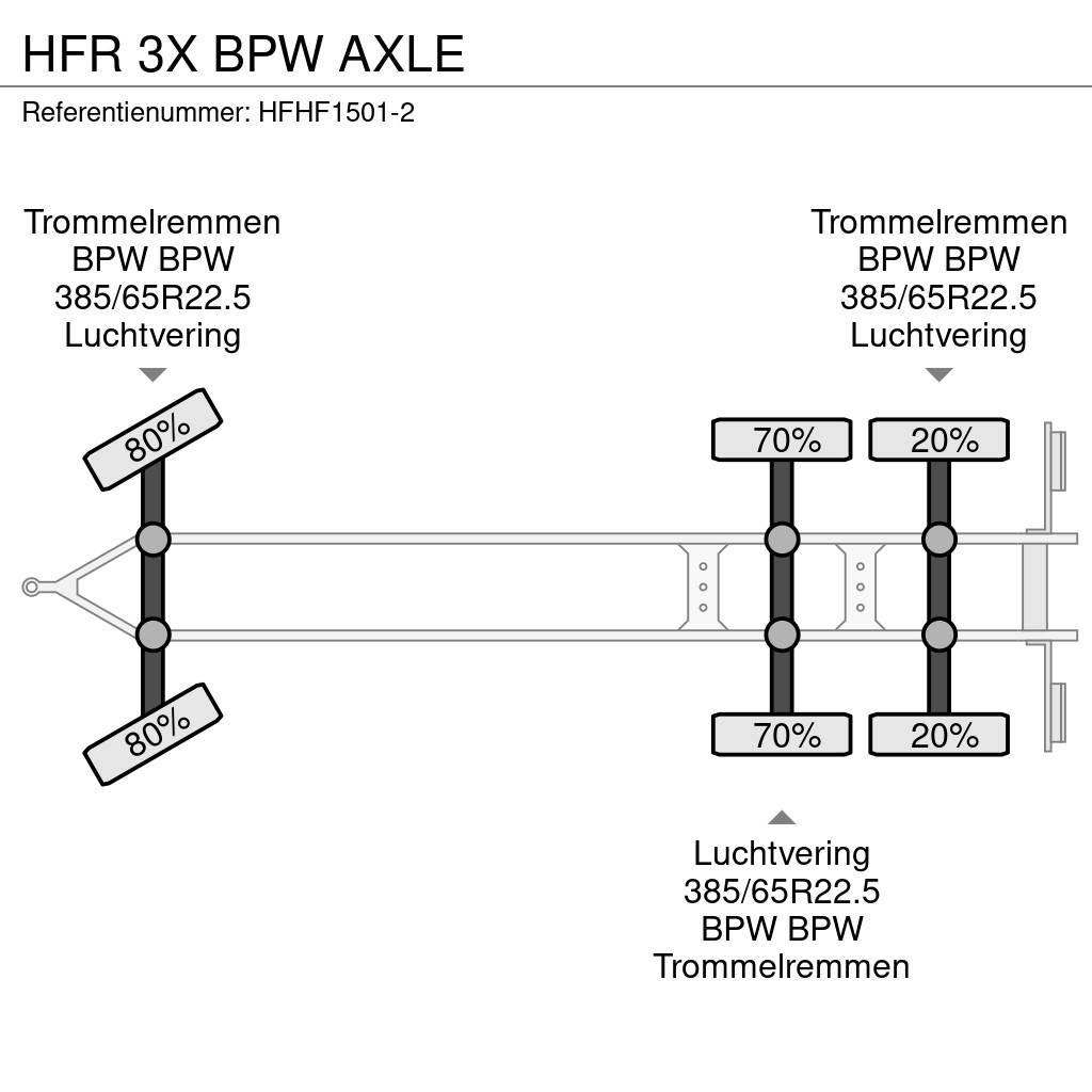 HFR 3X BPW AXLE Prikolice platforme/otvoreni sanduk