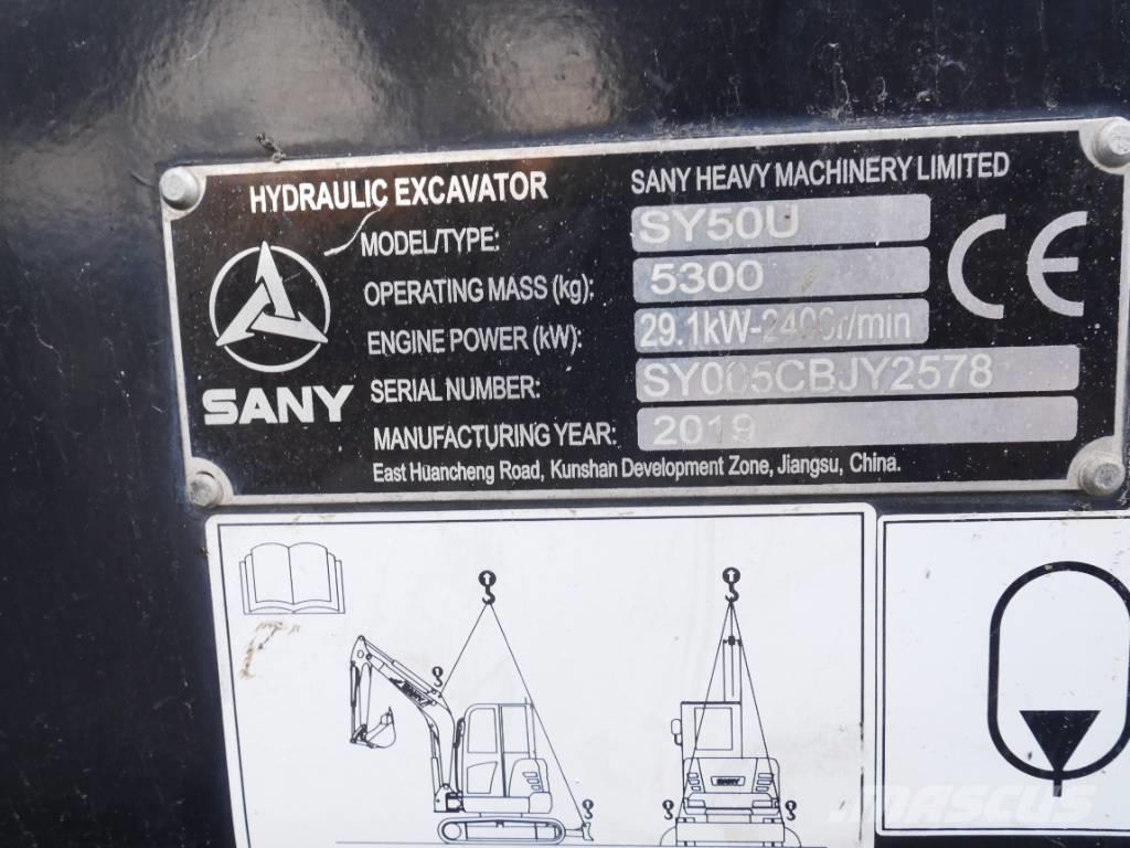 Sany SY 50 U Mini bageri < 7t