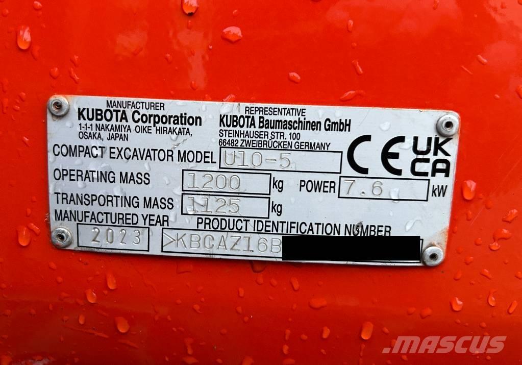 Kubota U 10-5 Mini bageri < 7t