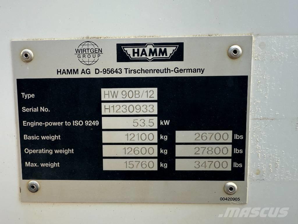 Hamm HW 90-12 Valjci sa duplim bubnjem