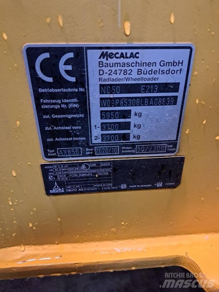 Mecalac AX 850 Utovarivači na točkove