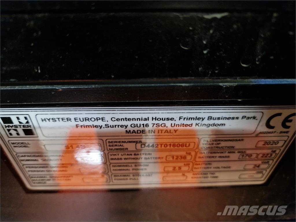 Hyster S1.4S IL Samopogonski ručni viljuškari