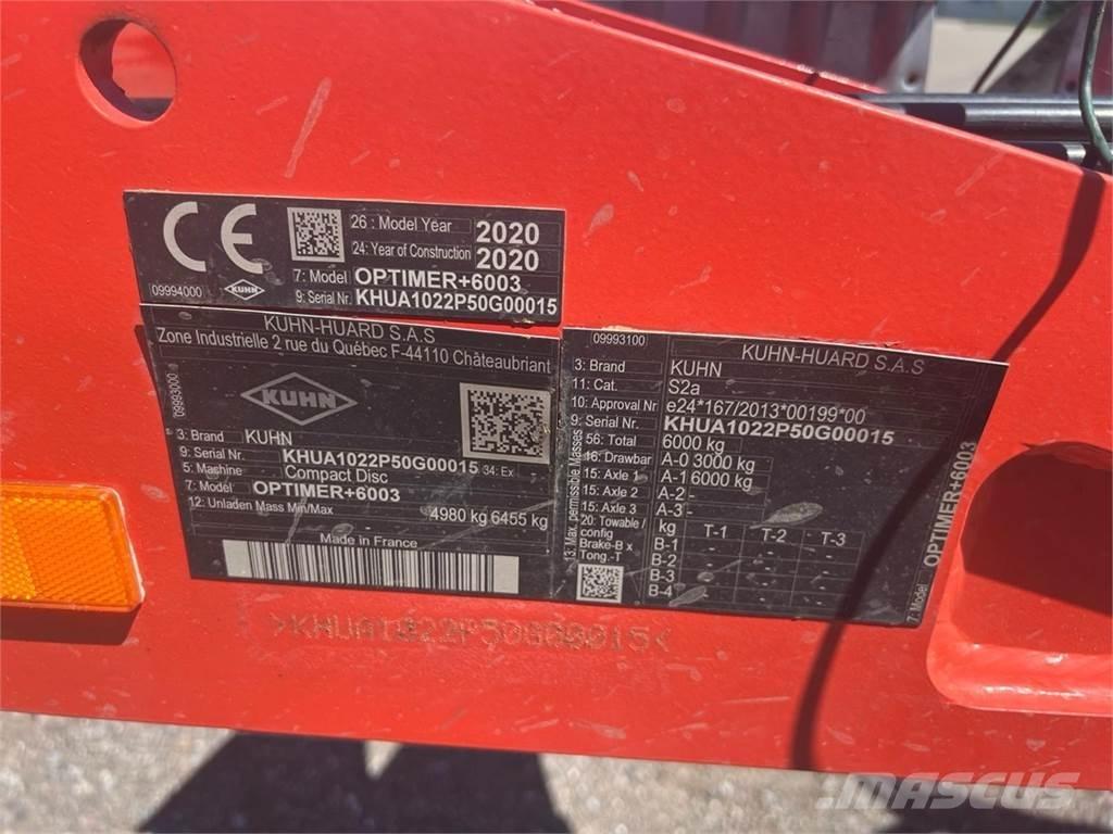 Kuhn Optimer + 6003 Ostale poljoprivredne mašine