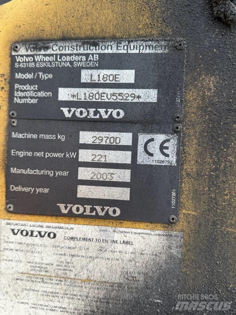 Volvo L 180 E Utovarivači na točkove