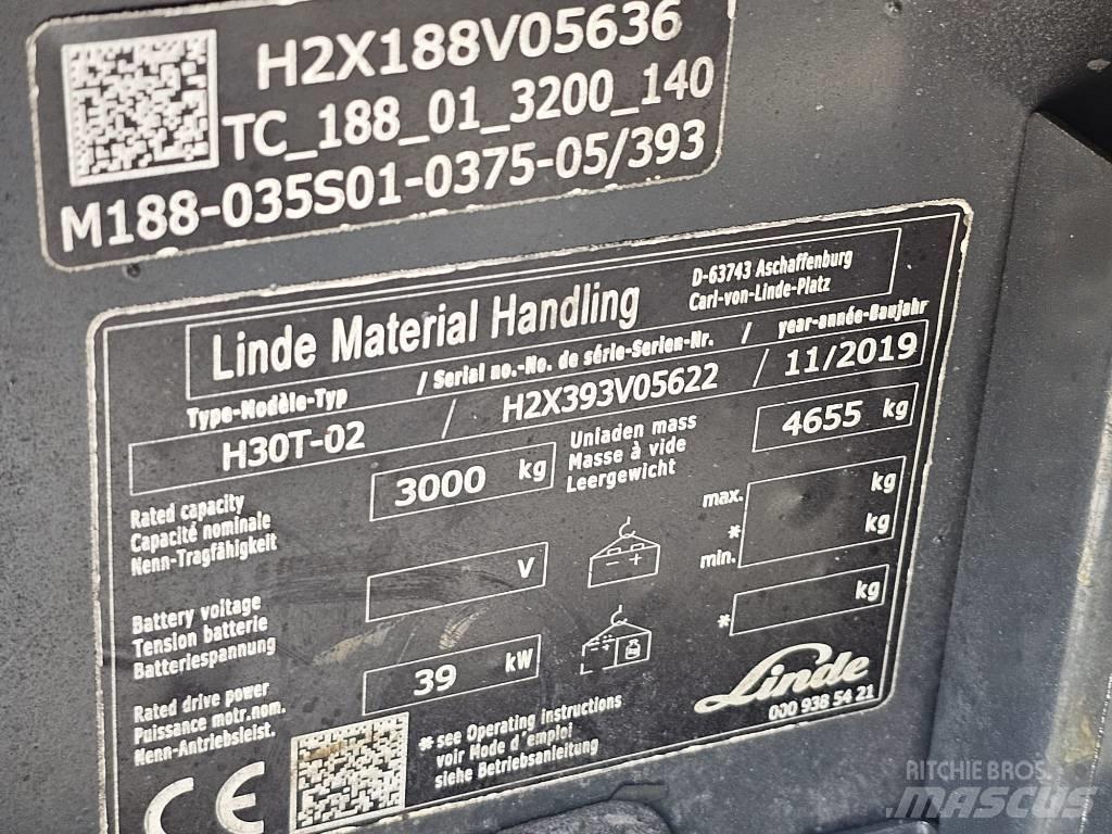 Linde H30T-02 Plinski viljuškari