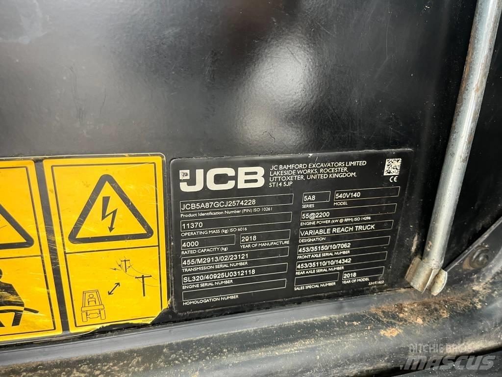 JCB 540-140 Teleskopski viljuškari