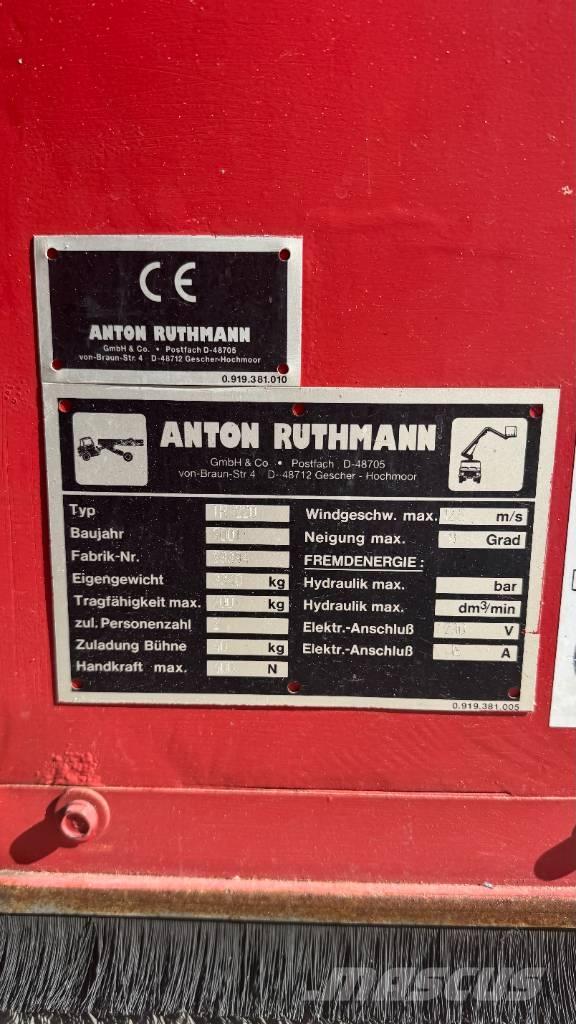 Ruthmann TR220 Teleskopske podizne platforme