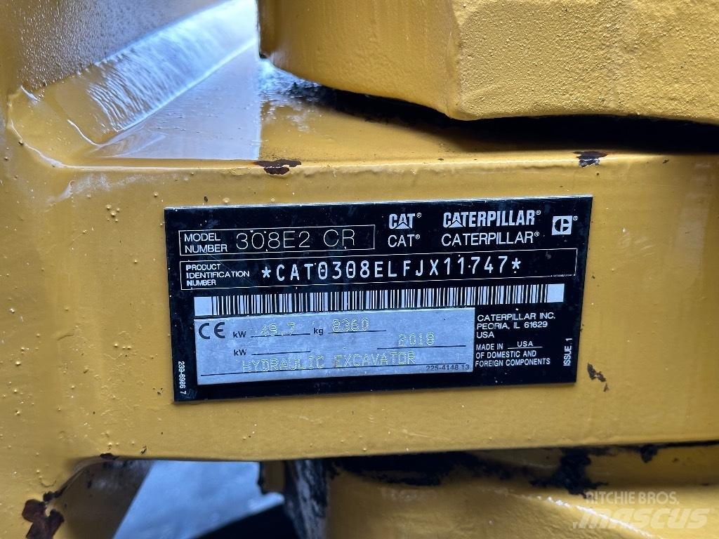 CAT 308E2 CR Midi bageri 7t – 12t