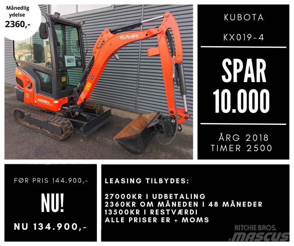 Kubota kx019-4 Mini bageri < 7t
