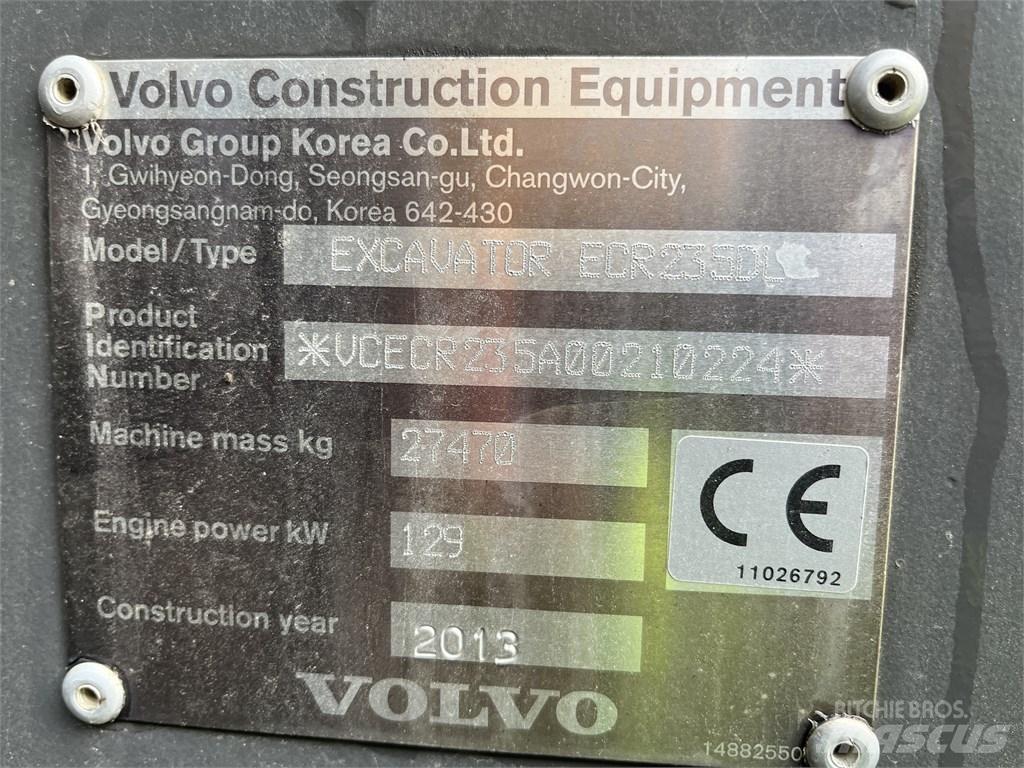 Volvo ECR 235 DL Bageri guseničari