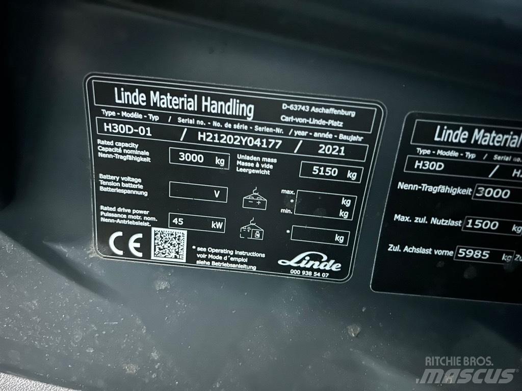 Linde H30D/1202 Dizelski viljuškari