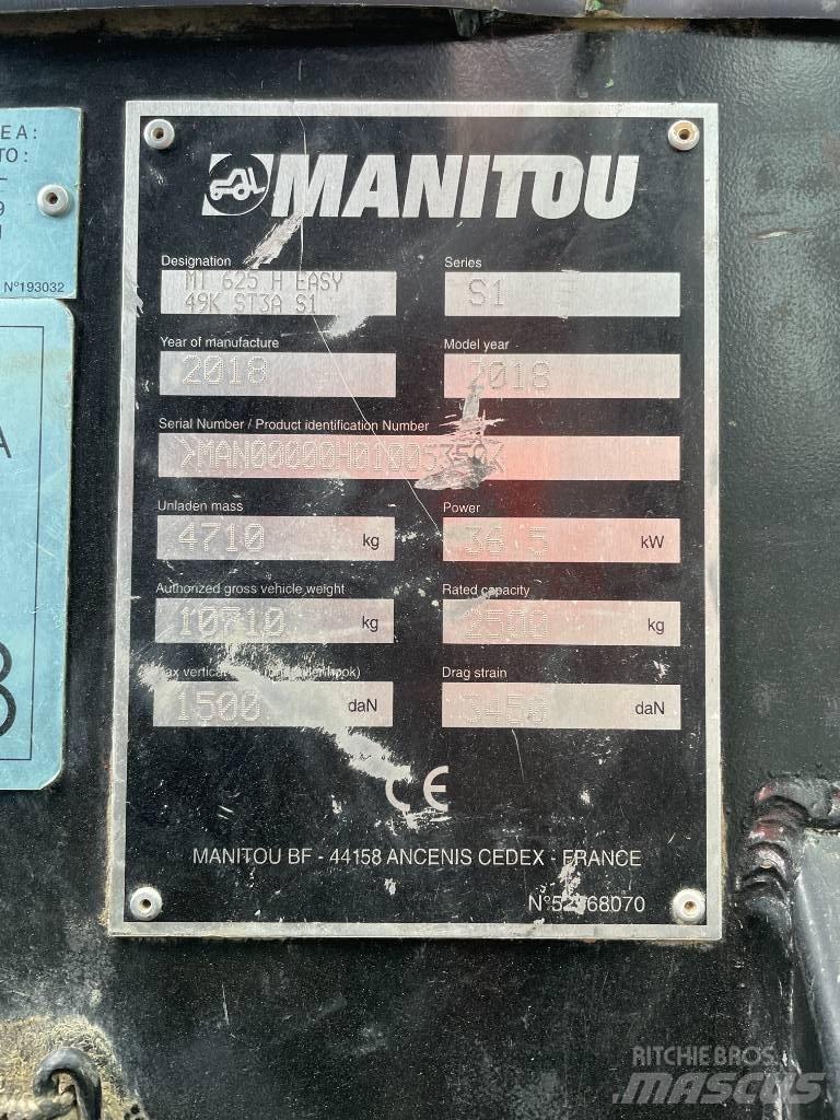 Manitou MT 625 H Teleskopski viljuškari