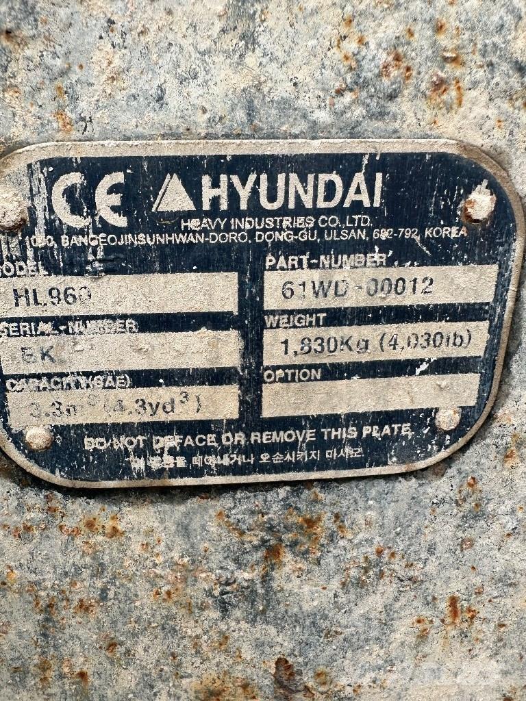 Hyundai HL 960 Utovarivači na točkove