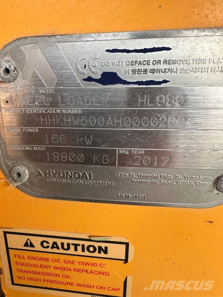 Hyundai HL 960 Utovarivači na točkove